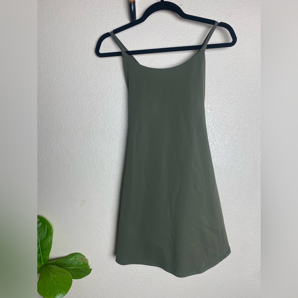 Halara Everyday Softlyzero Crossback Dress with pockets, shorts and sports bra